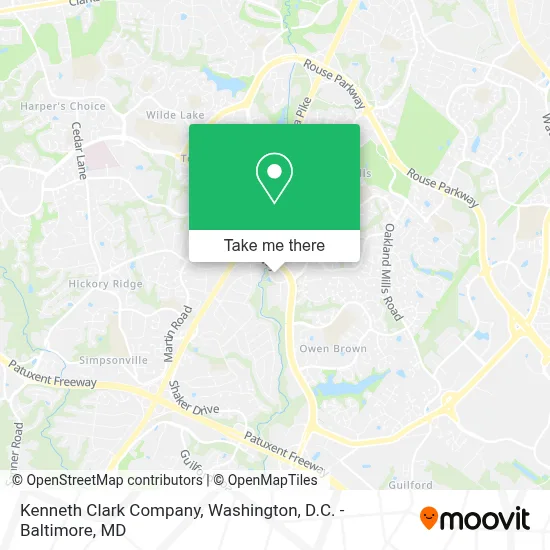 Kenneth Clark Company map