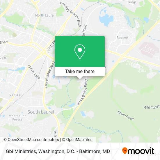 Gbi Ministries map