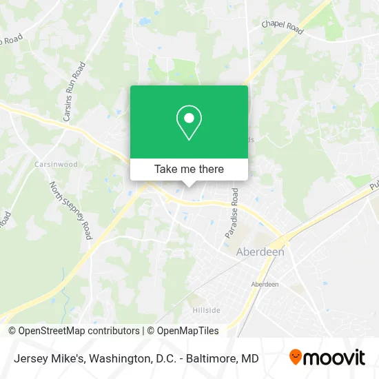 Jersey Mike's map