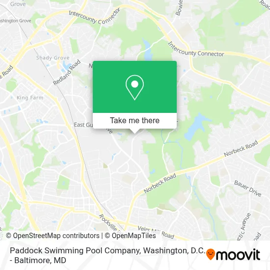 Paddock Swimming Pool Company map