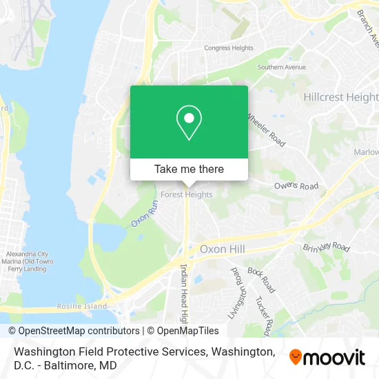 Washington Field Protective Services map