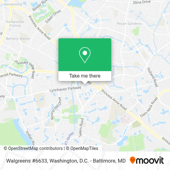 Walgreens #6633 map