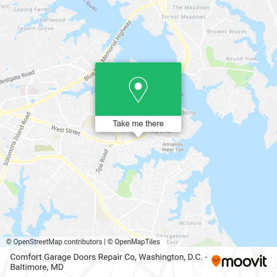 Comfort Garage Doors Repair Co map