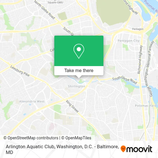 Arlington Aquatic Club map
