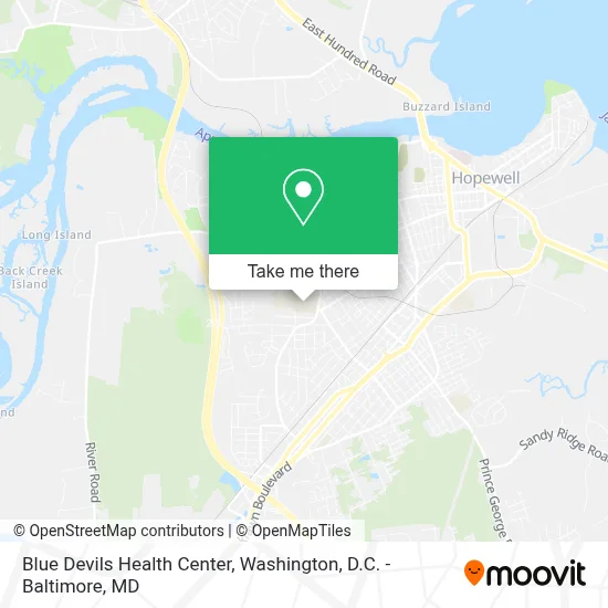 Blue Devils Health Center map
