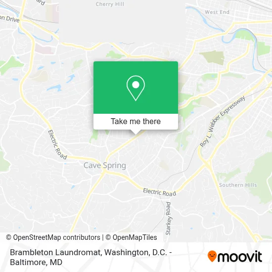 Brambleton Laundromat map