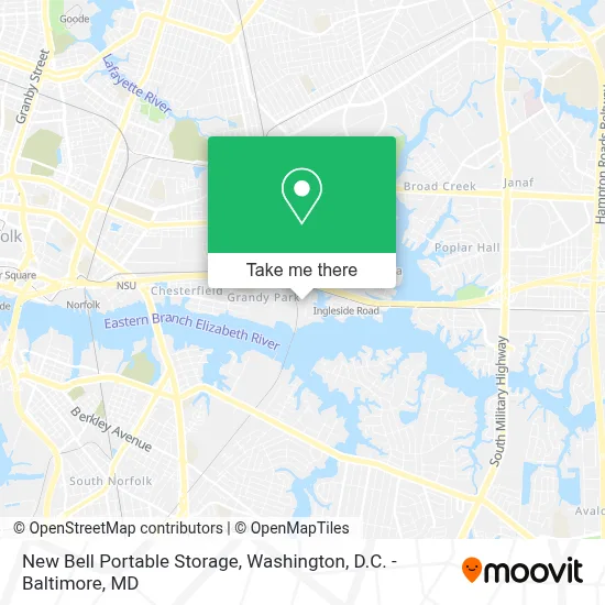 New Bell Portable Storage map