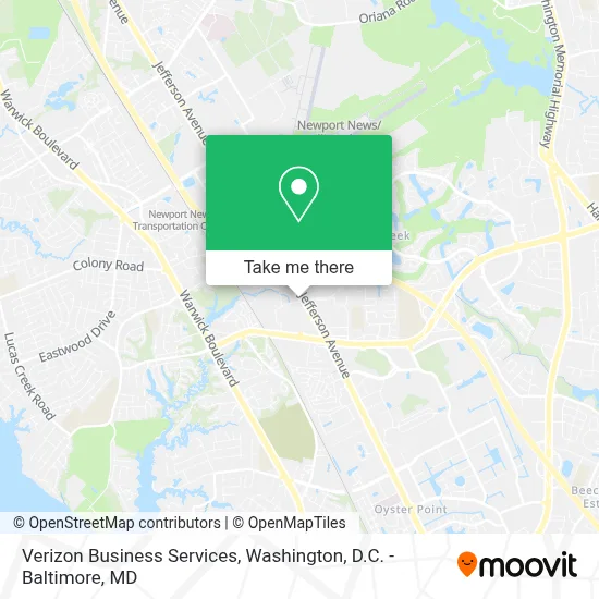Verizon Business Services map