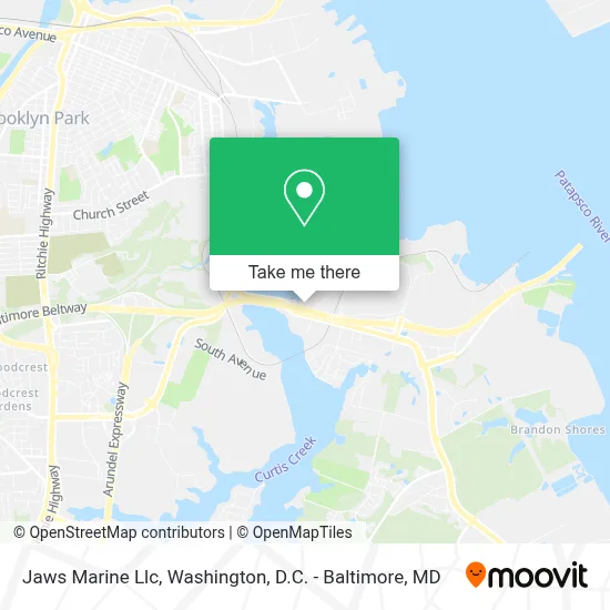 Jaws Marine Llc map