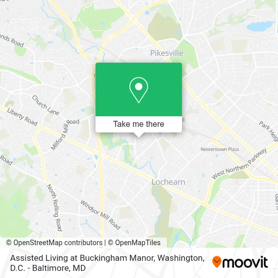 Assisted Living at Buckingham Manor map