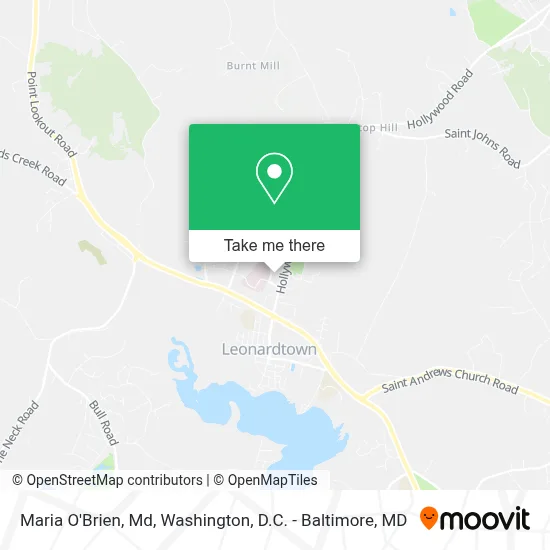 Maria O'Brien, Md map