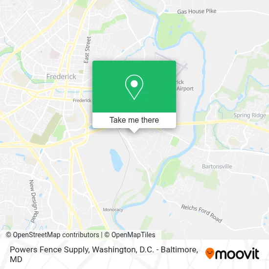 Powers Fence Supply map