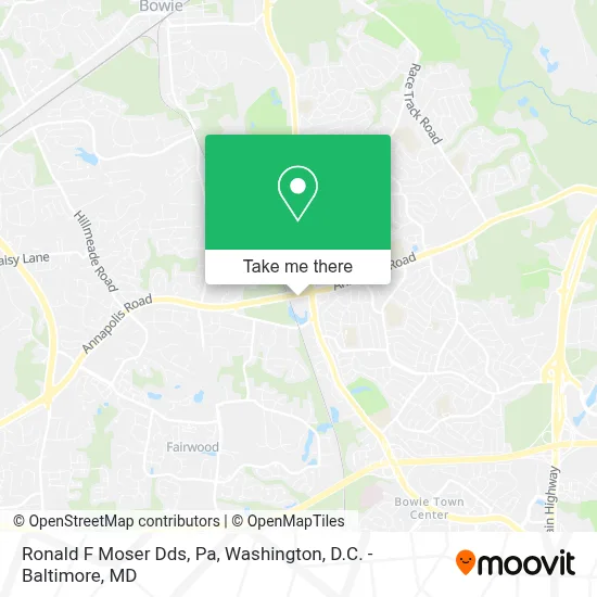 Ronald F Moser Dds, Pa map