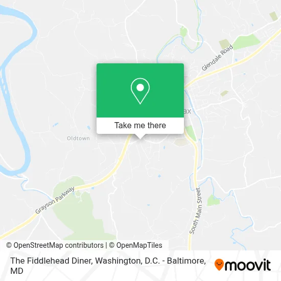 The Fiddlehead Diner map