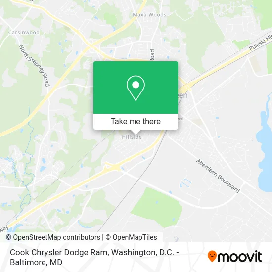 Cook Chrysler Dodge Ram map