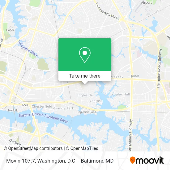 Movin 107.7 map