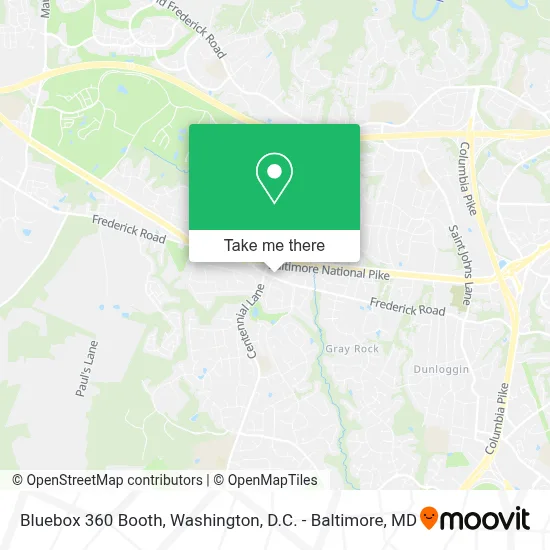 Bluebox 360 Booth map