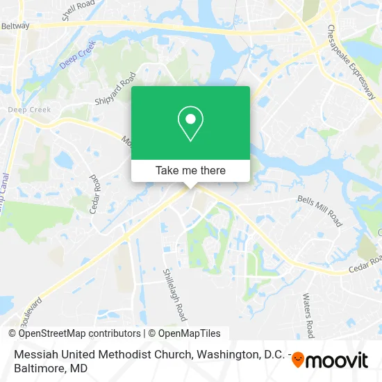 Messiah United Methodist Church map