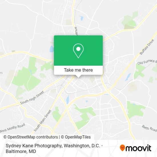 Sydney Kane Photography map
