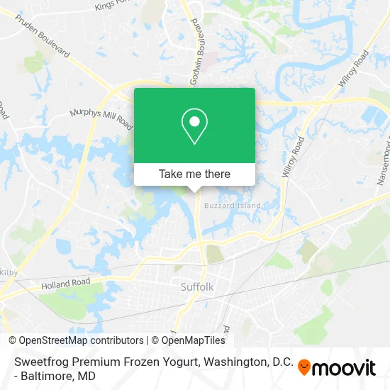 Sweetfrog Premium Frozen Yogurt map