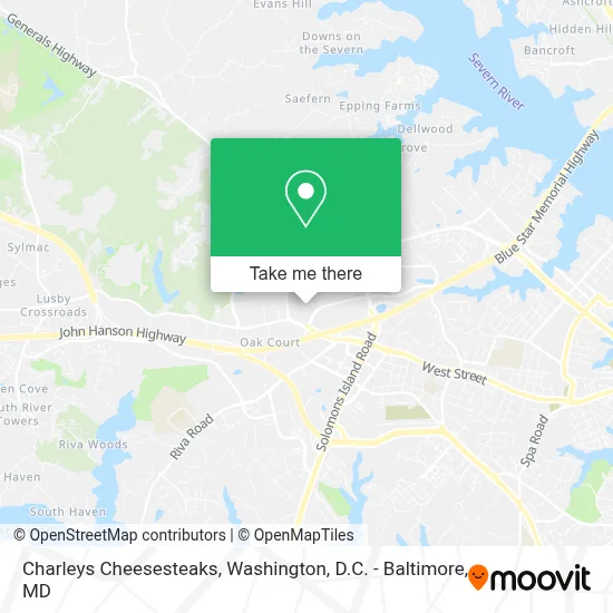Charleys Cheesesteaks map