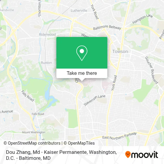Dou Zhang, Md - Kaiser Permanente map