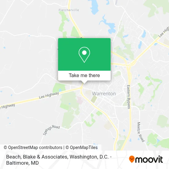 Beach, Blake & Associates map