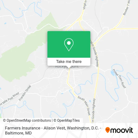 Farmers Insurance - Alison Vest map