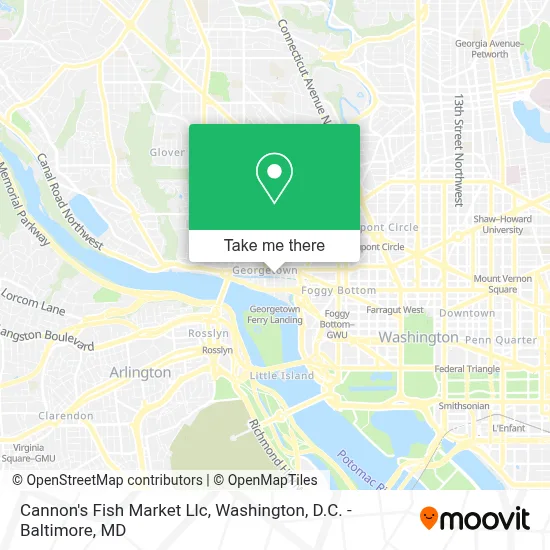 Cannon's Fish Market Llc map