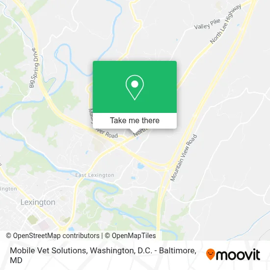 Mobile Vet Solutions map
