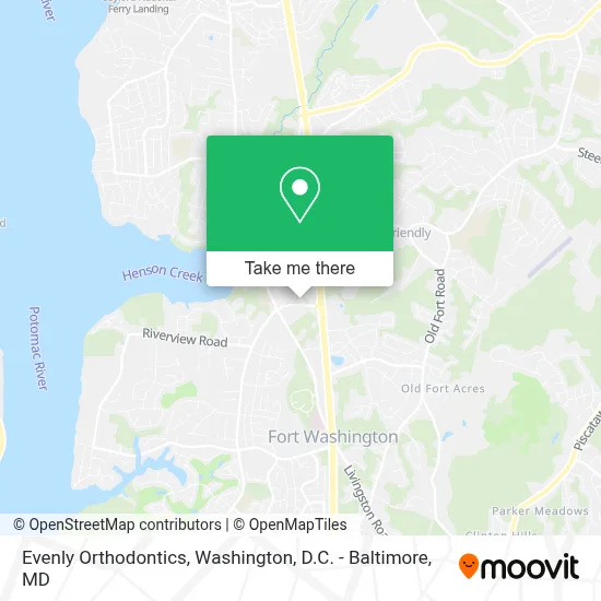 Evenly Orthodontics map