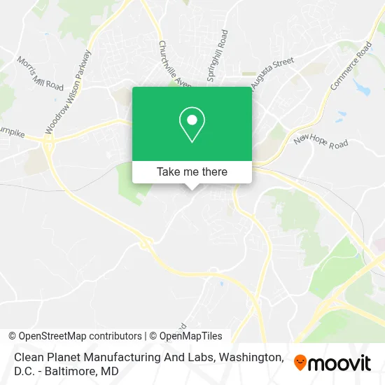 Clean Planet Manufacturing And Labs map