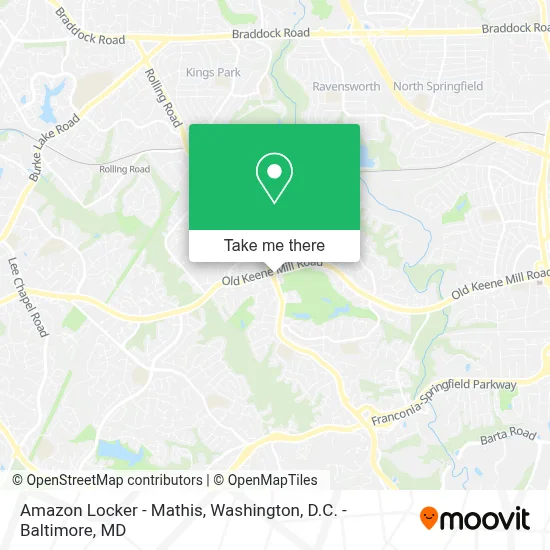 Amazon Locker - Mathis map