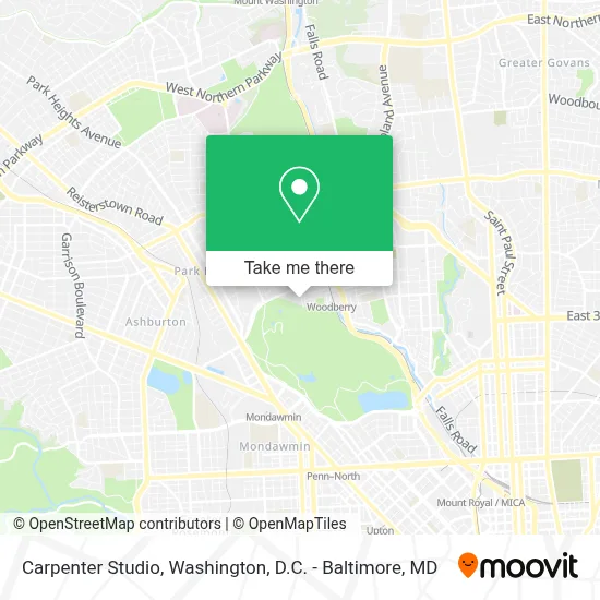 Carpenter Studio map