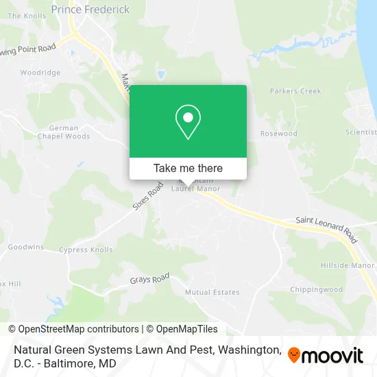 Natural Green Systems Lawn And Pest map