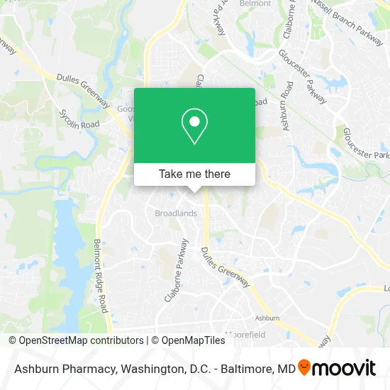 Ashburn Pharmacy map