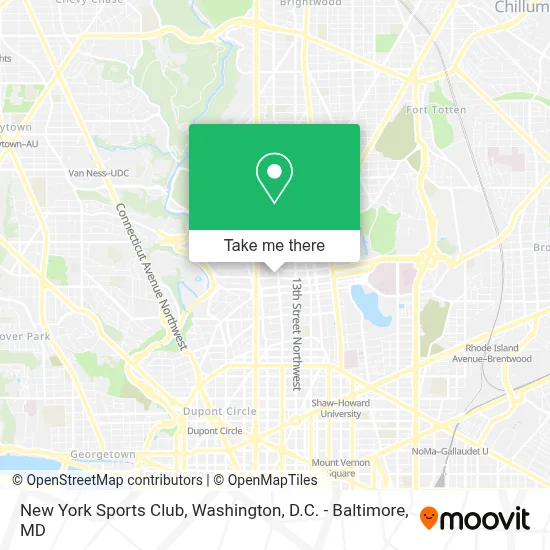 New York Sports Club map