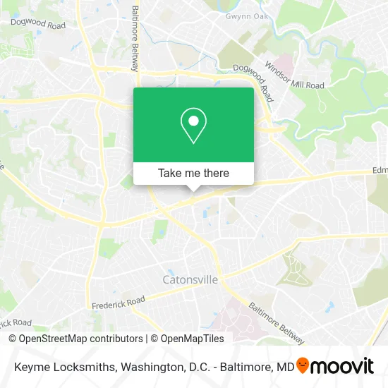 Keyme Locksmiths map