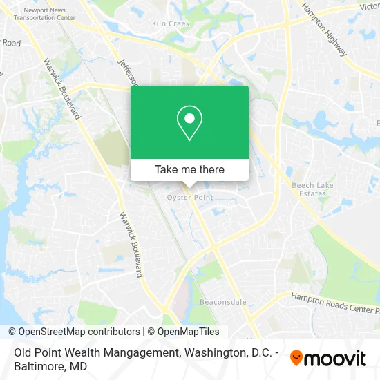 Old Point Wealth Mangagement map