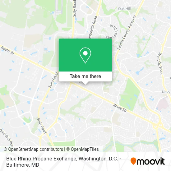 Blue Rhino Propane Exchange map