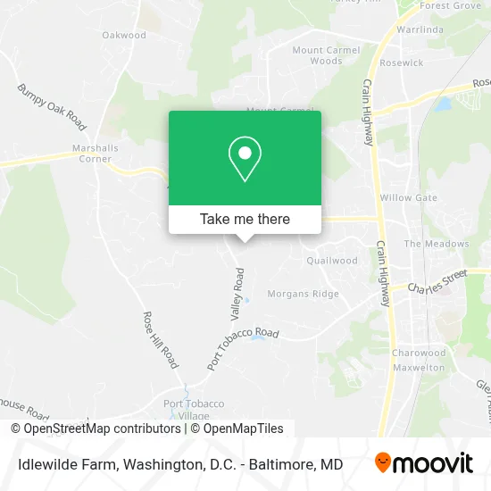 Idlewilde Farm map