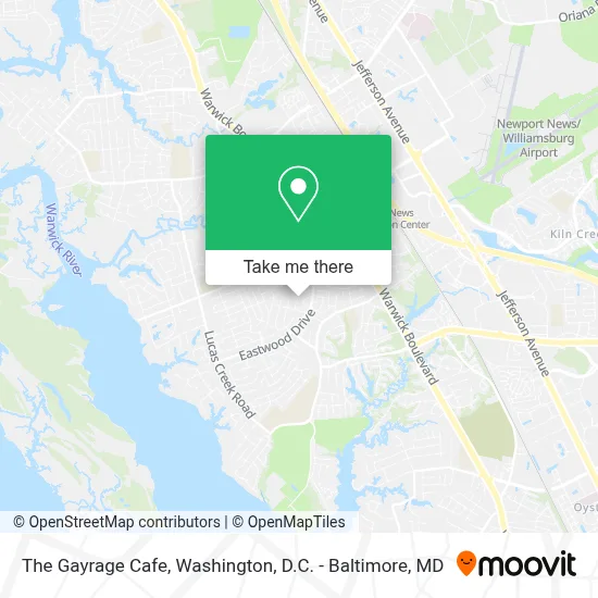 The Gayrage Cafe map