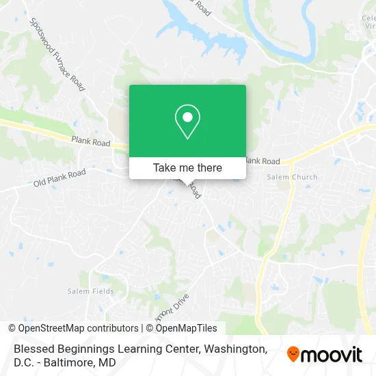 Blessed Beginnings Learning Center map