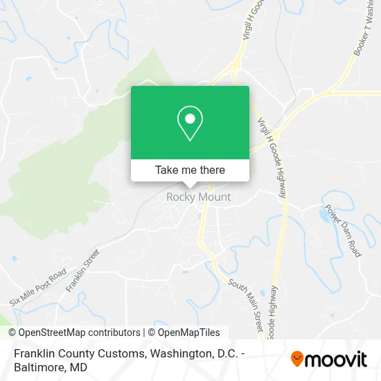 Franklin County Customs map