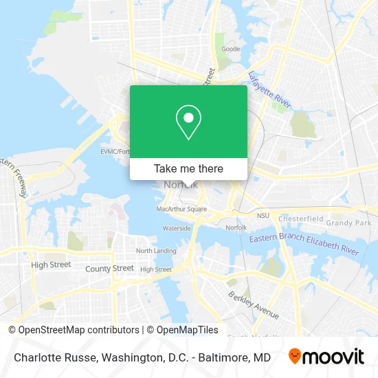 Charlotte Russe map