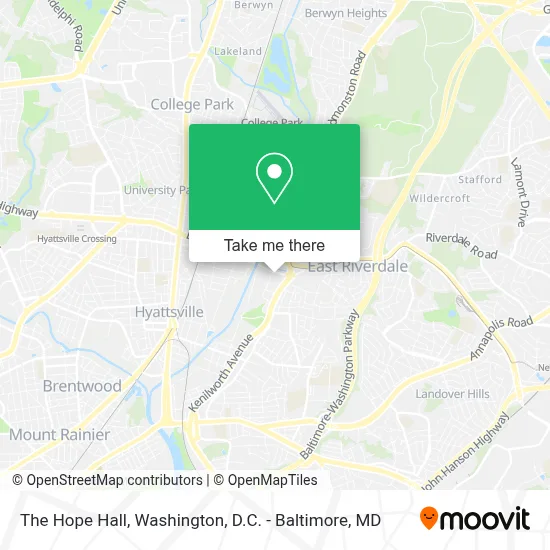 The Hope Hall map