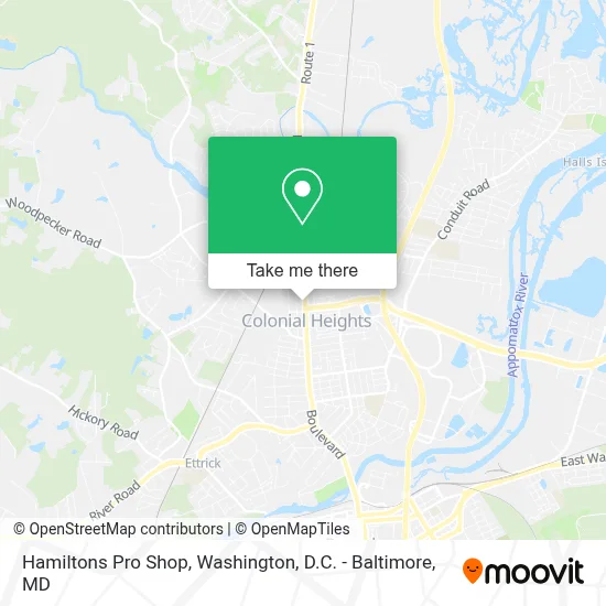 Hamiltons Pro Shop map