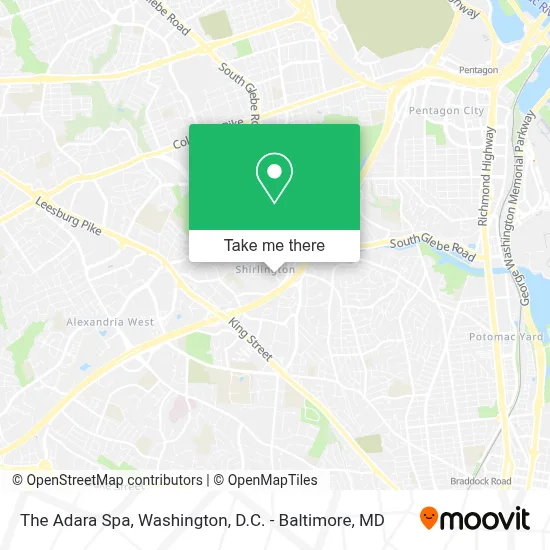 The Adara Spa map
