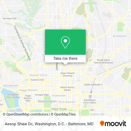 Aesop Shaw Dc map