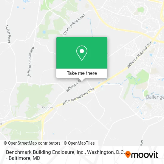 Benchmark Building Enclosure, Inc. map